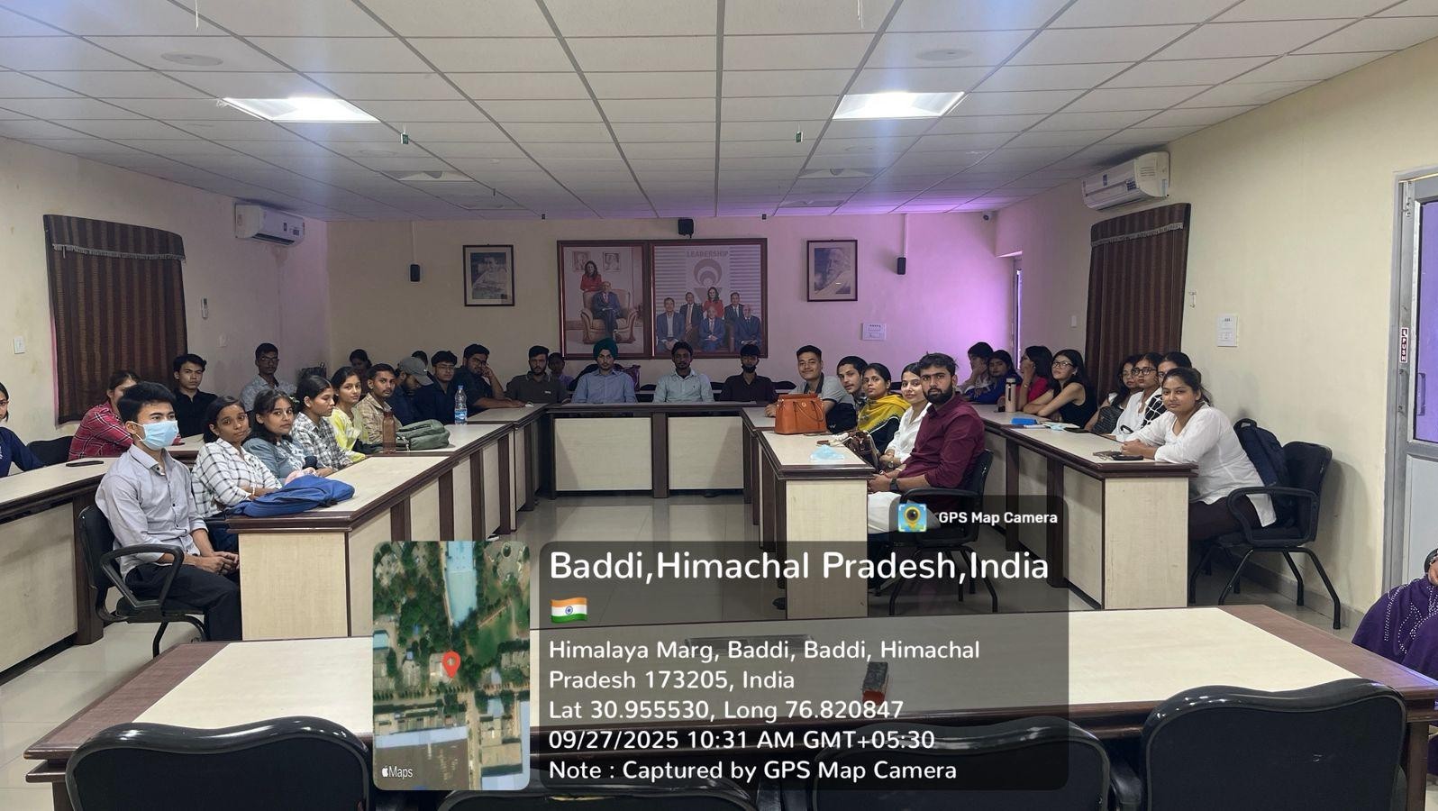 Industrial trip to Aura Spinning Mills, Vardhman Textiles, Baddi — September 27, 2025.